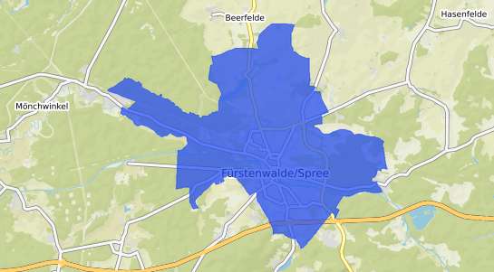 Bodenrichtwertkarte F&uuml;rstenwalde Spree